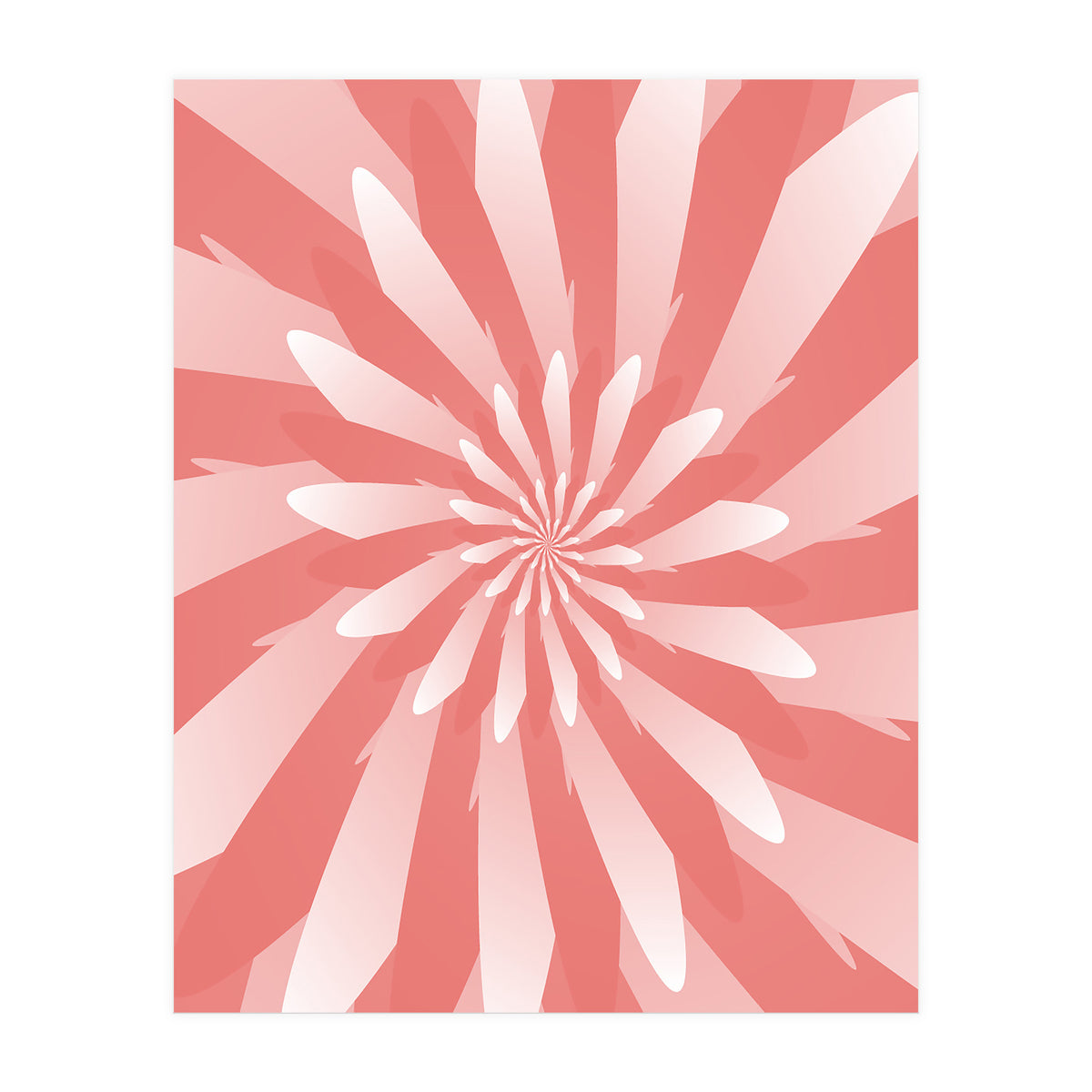 Flower Pattern Spiral  (Print Only)