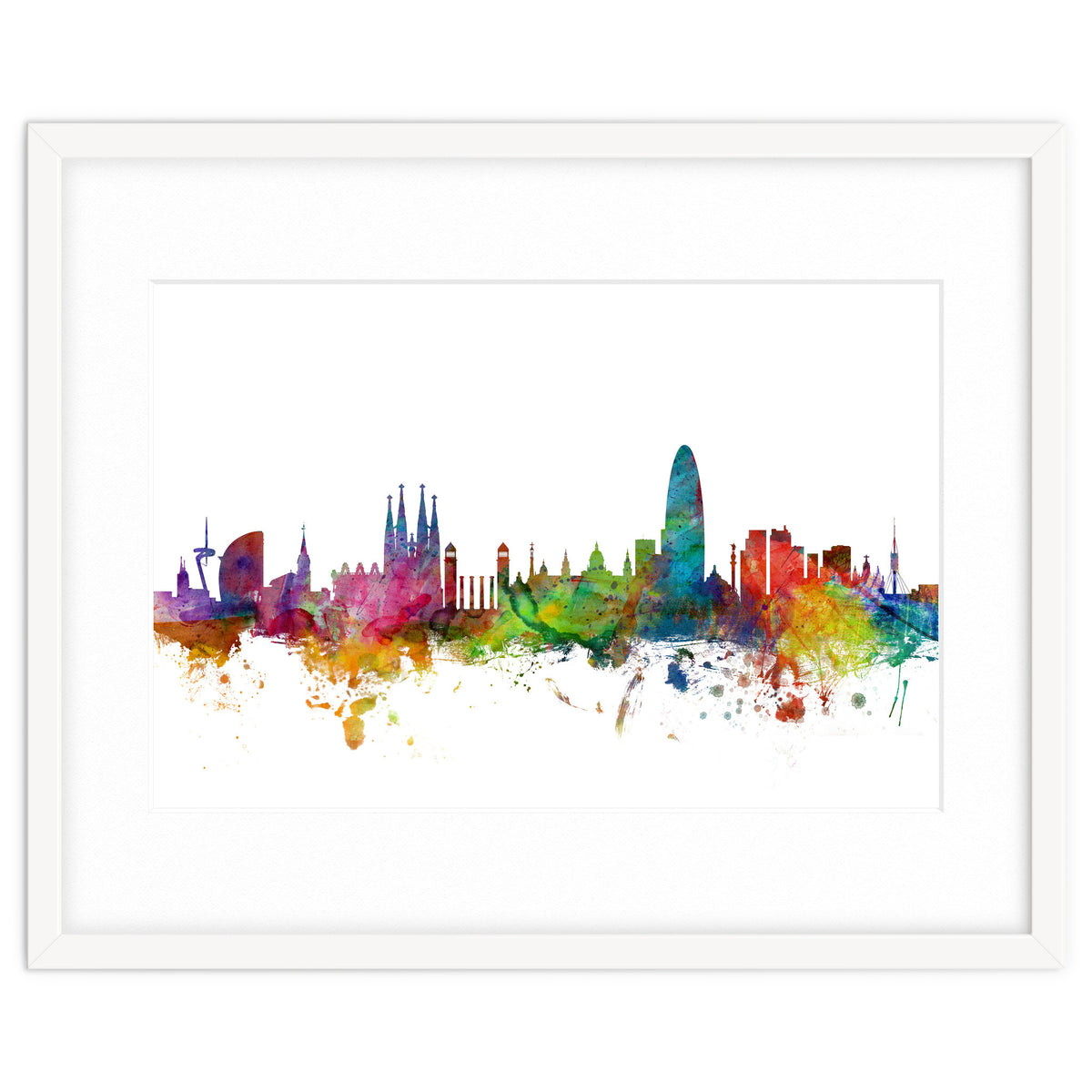 Barcelona Spain Skyline
