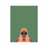 Lady with pink hair (Print Only) thumbnail
