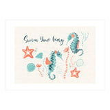 Swim Your Way Seahorse (Print Only) thumbnail