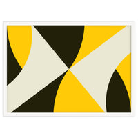 Geometric Shapes No. 4 - yellow, black & white