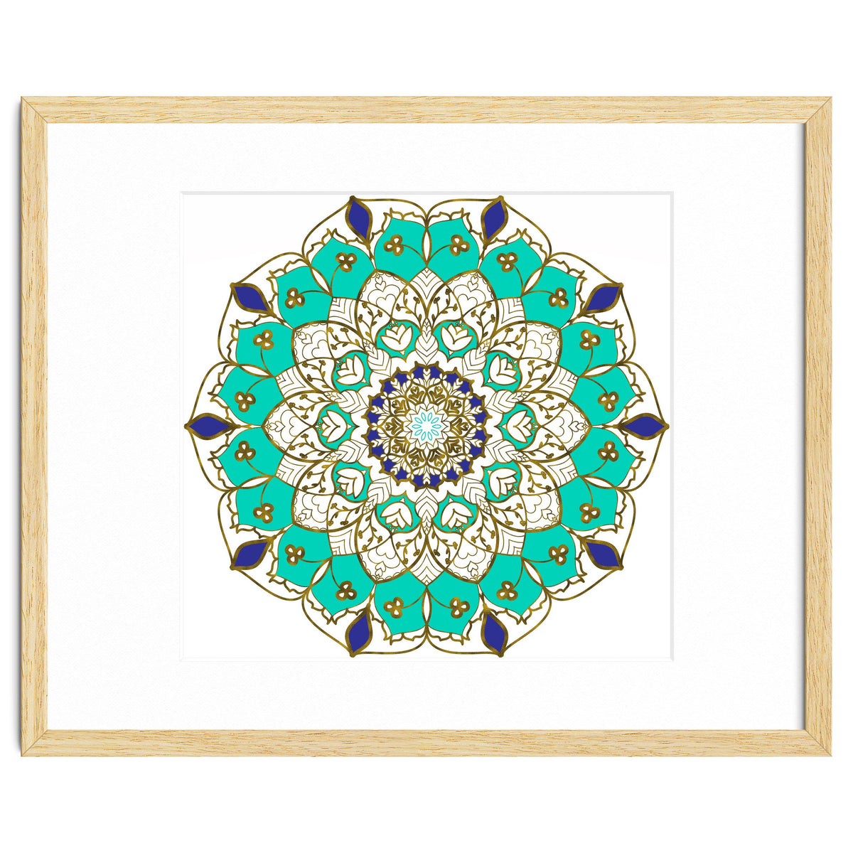Blue and Gold Mandala
