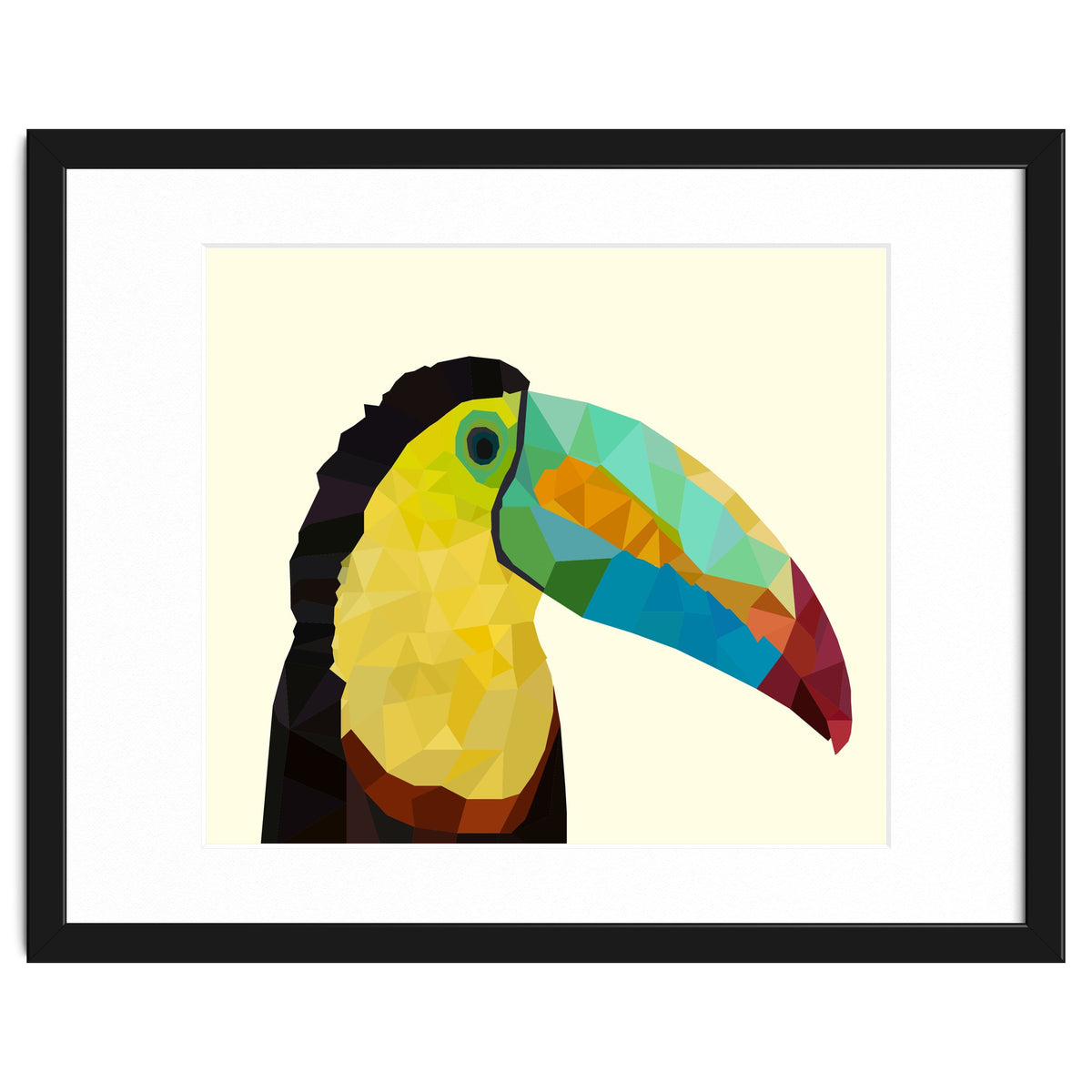 Toucan Bird Low Poly Art