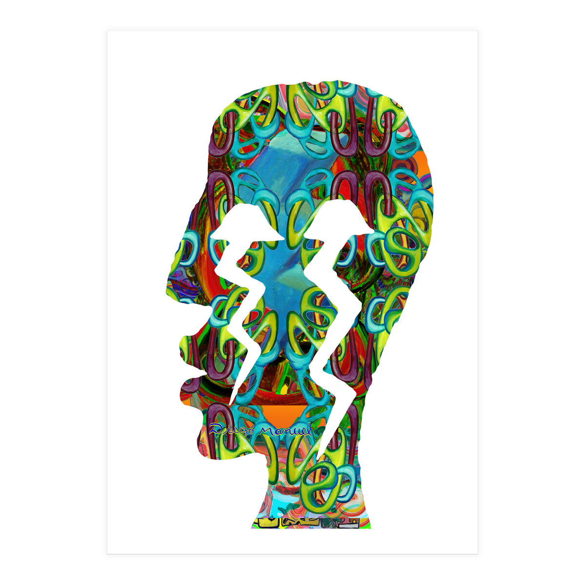 Perfil Con Rayos 4  (Print Only)