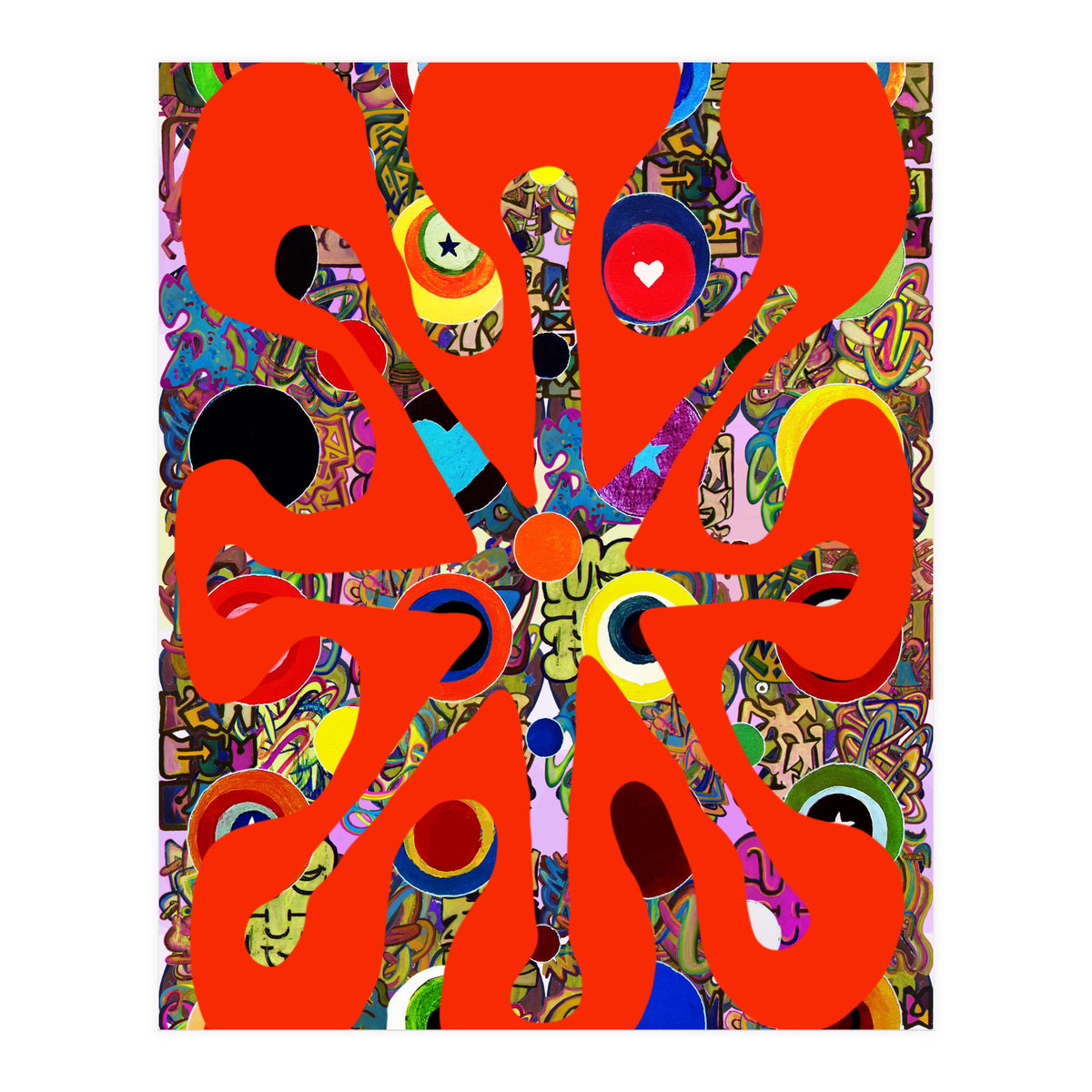 Fuego Y Graffiti 90 (Print Only)