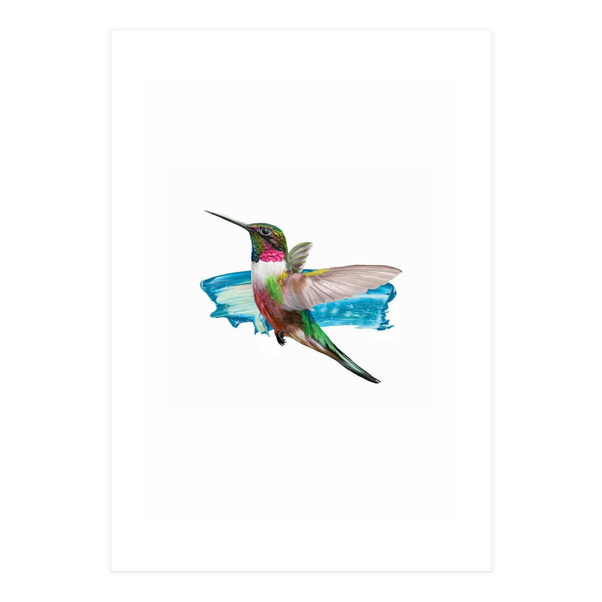 Modern Hummingbird II (Print Only)