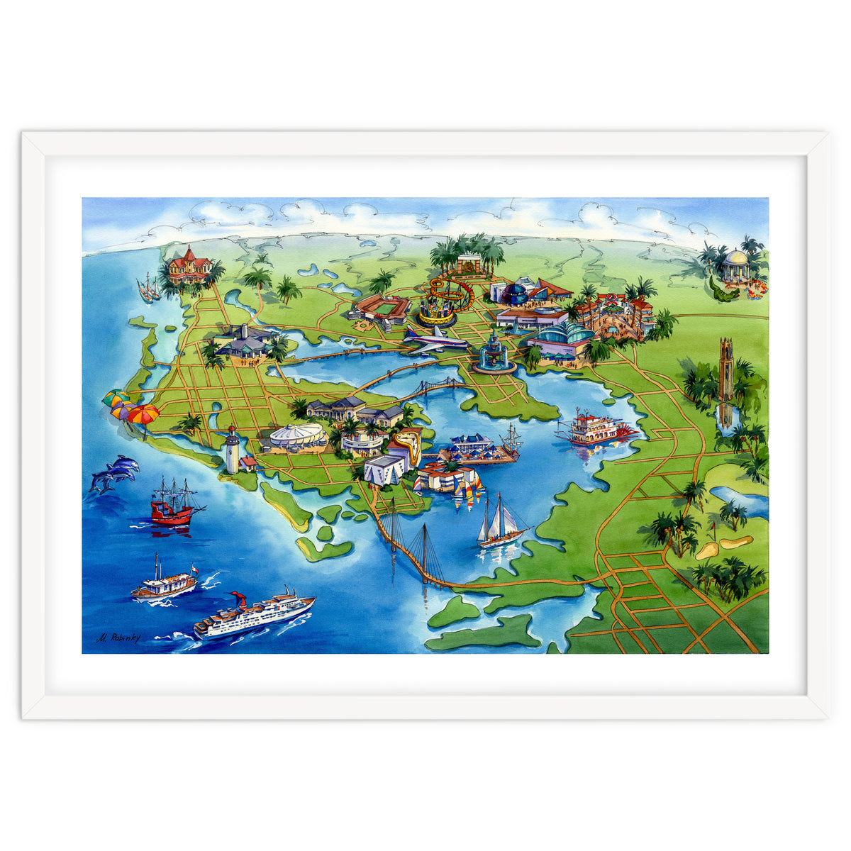 Tampa Bay Illustrated Map