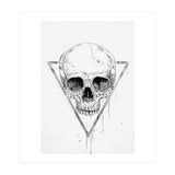 Skull In A Triangle (bw) (Print Only) thumbnail