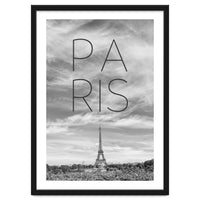 PARIS Eiffel Tower | Text & Skyline