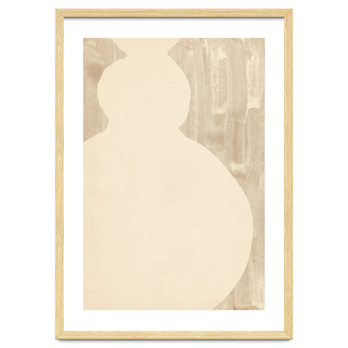 Cream tone vase silhouette