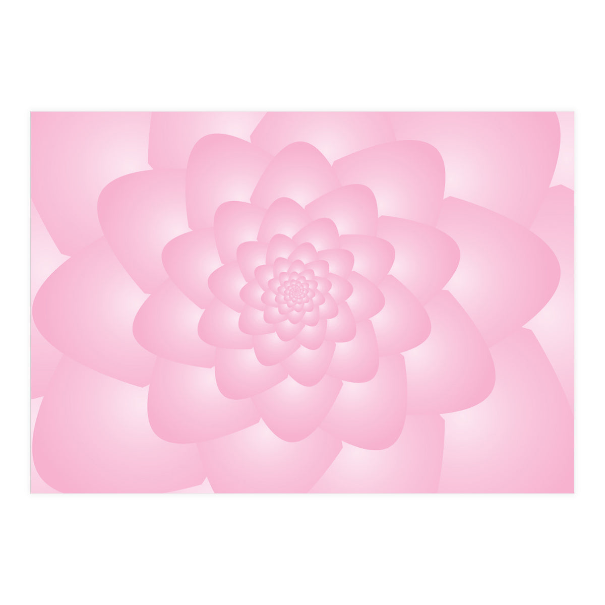 Pastel Colors Flower Pattern Set Red (Print Only)