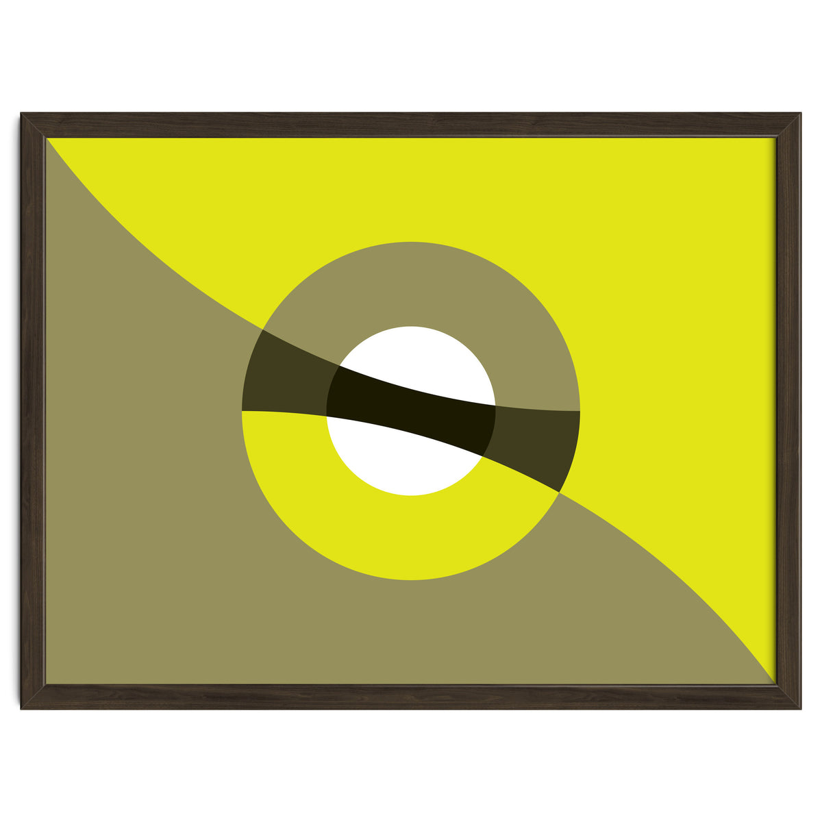 Geometric Shapes No. 44 -  mustard & beige