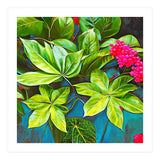 Bloom Like Never Before, Botanical Nature Jungle Plants, Bohemian Floral Blossom Forest Painting (Print Only) thumbnail
