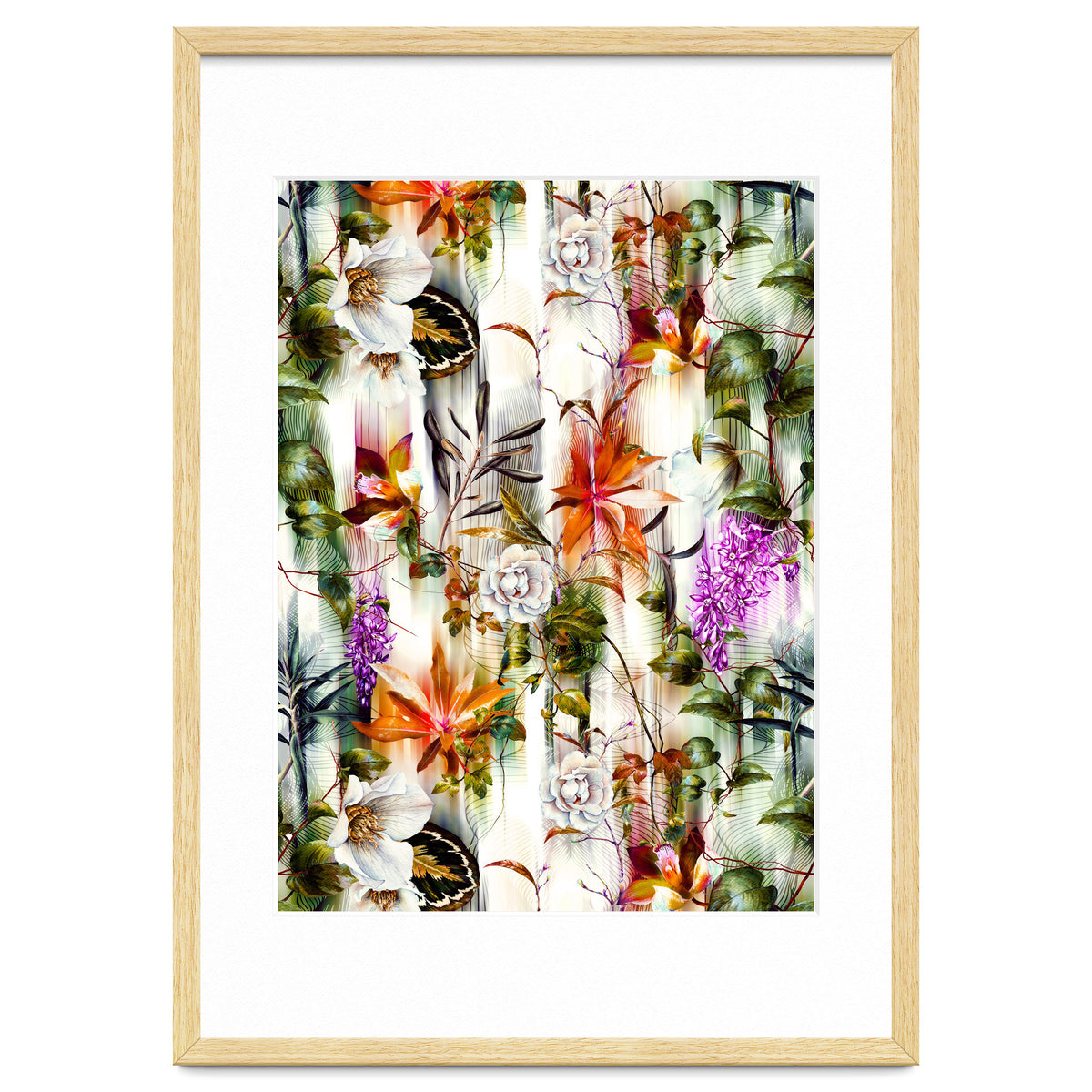 Abstract Motion Blur Floral