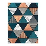 Copper, Marble and Concrete Triangles 2 with Blue (Print Only) thumbnail