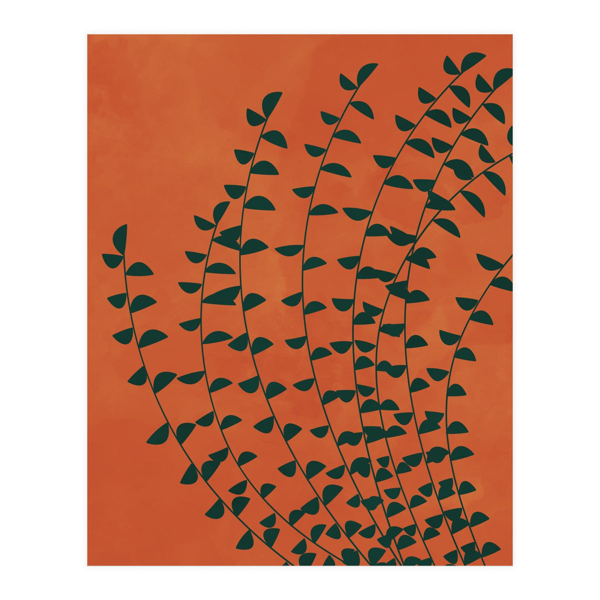 Boho Terracotta Plant Burnt Orange (Print Only)