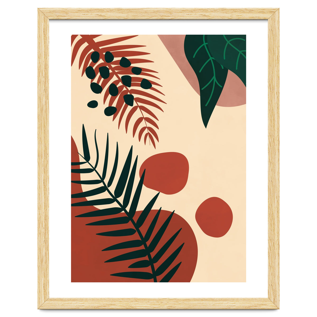 Abstract Palm Leaf