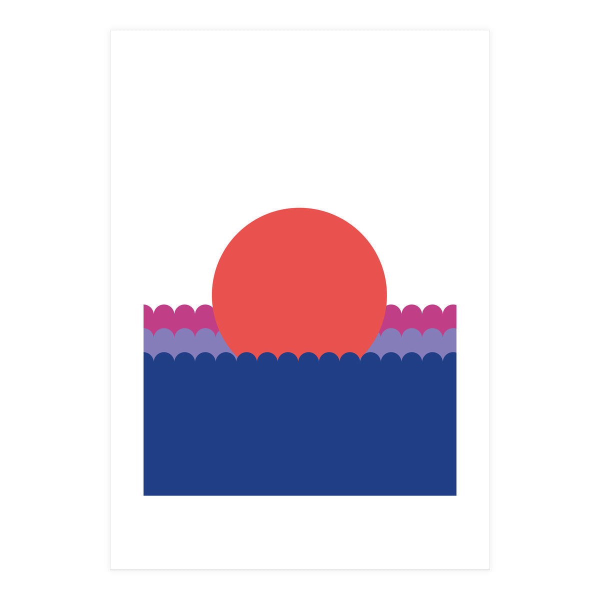 Sunset1 Rgb  White (Print Only)