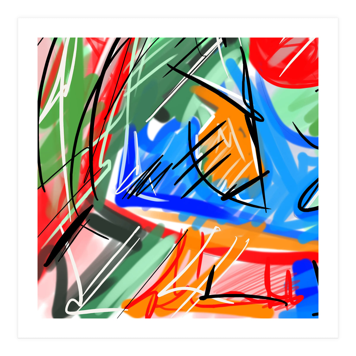 color subtleties in strokes 3 (Print Only)