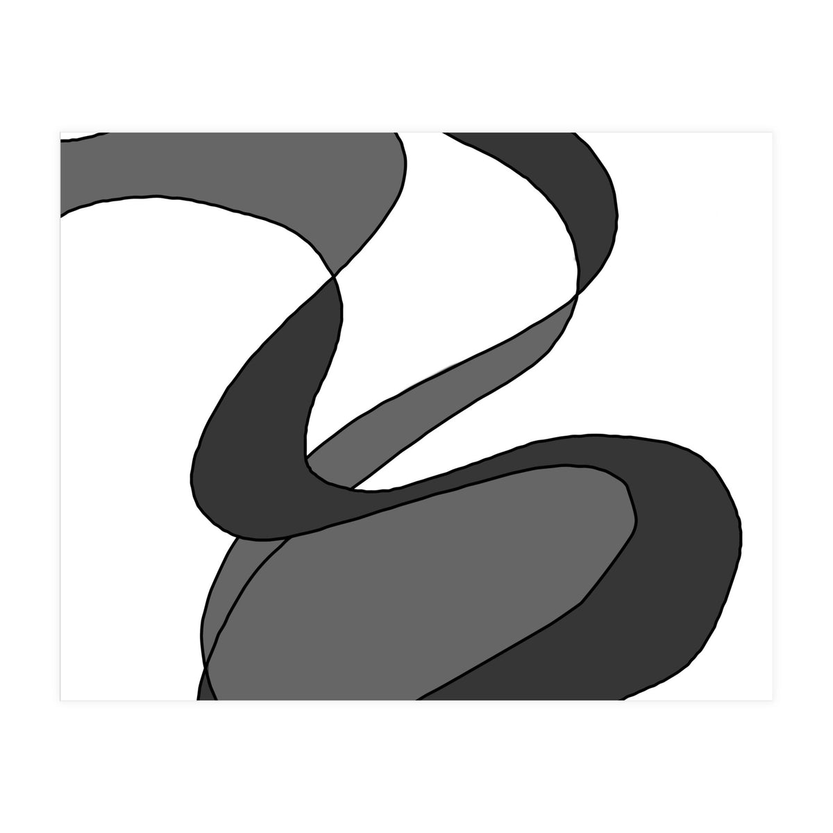 Grey Waves 9 (Print Only)