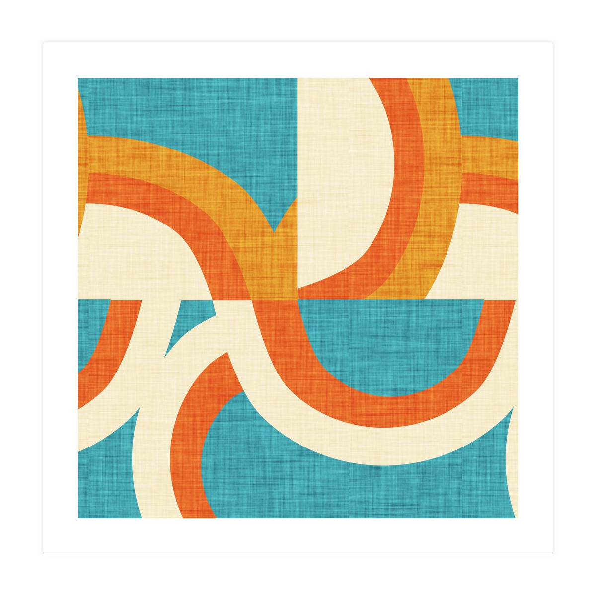 New Mid Mod Freeway Blue  (Print Only)