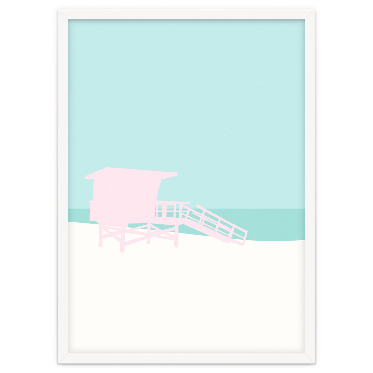 Minimal Lifeguard Tower - Turquoise Coast