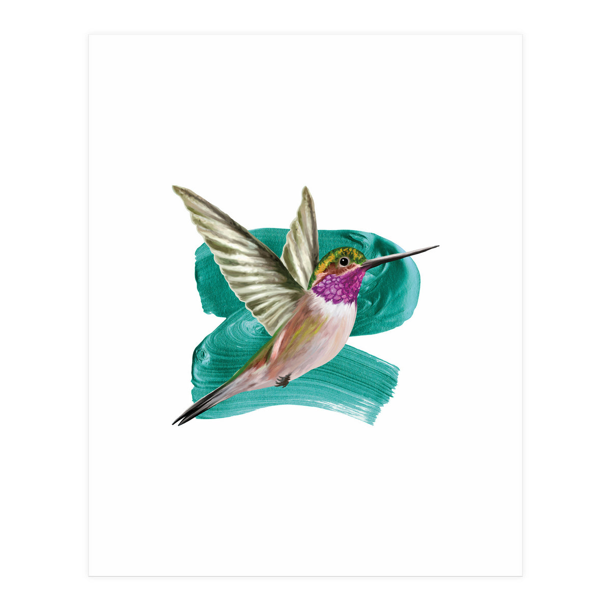 Modern Hummingbird I (Print Only)