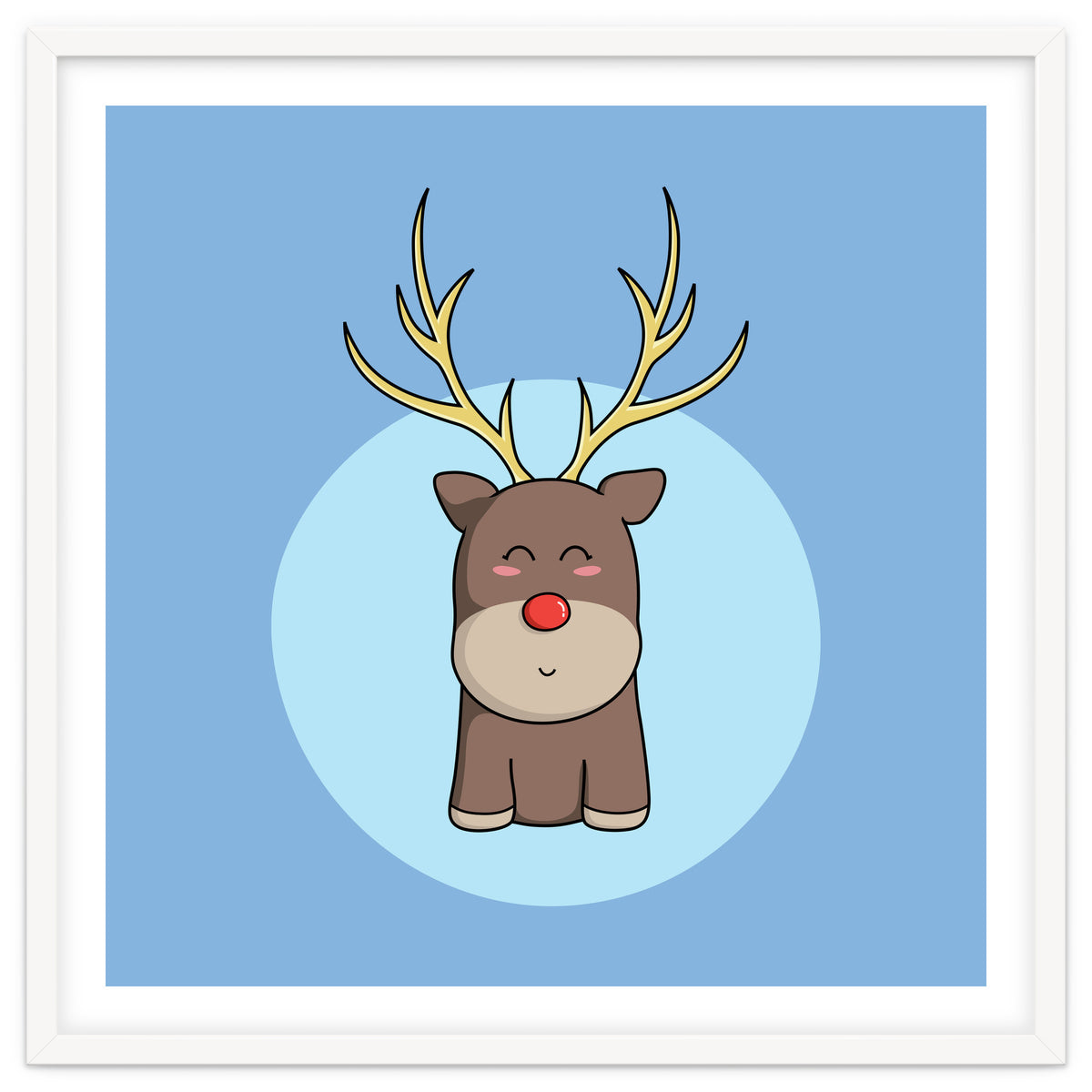 Kawaii Cute Christmas Reindeer