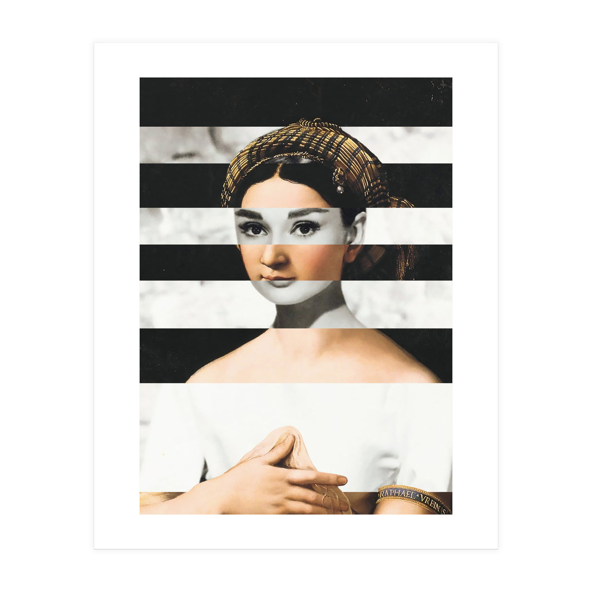 Raphael's La Fornarina & Audrey Hepburn (Print Only)
