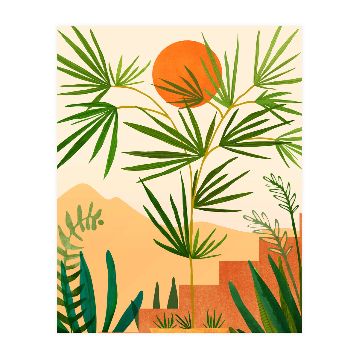 Harvest Moon Landscape (Print Only)