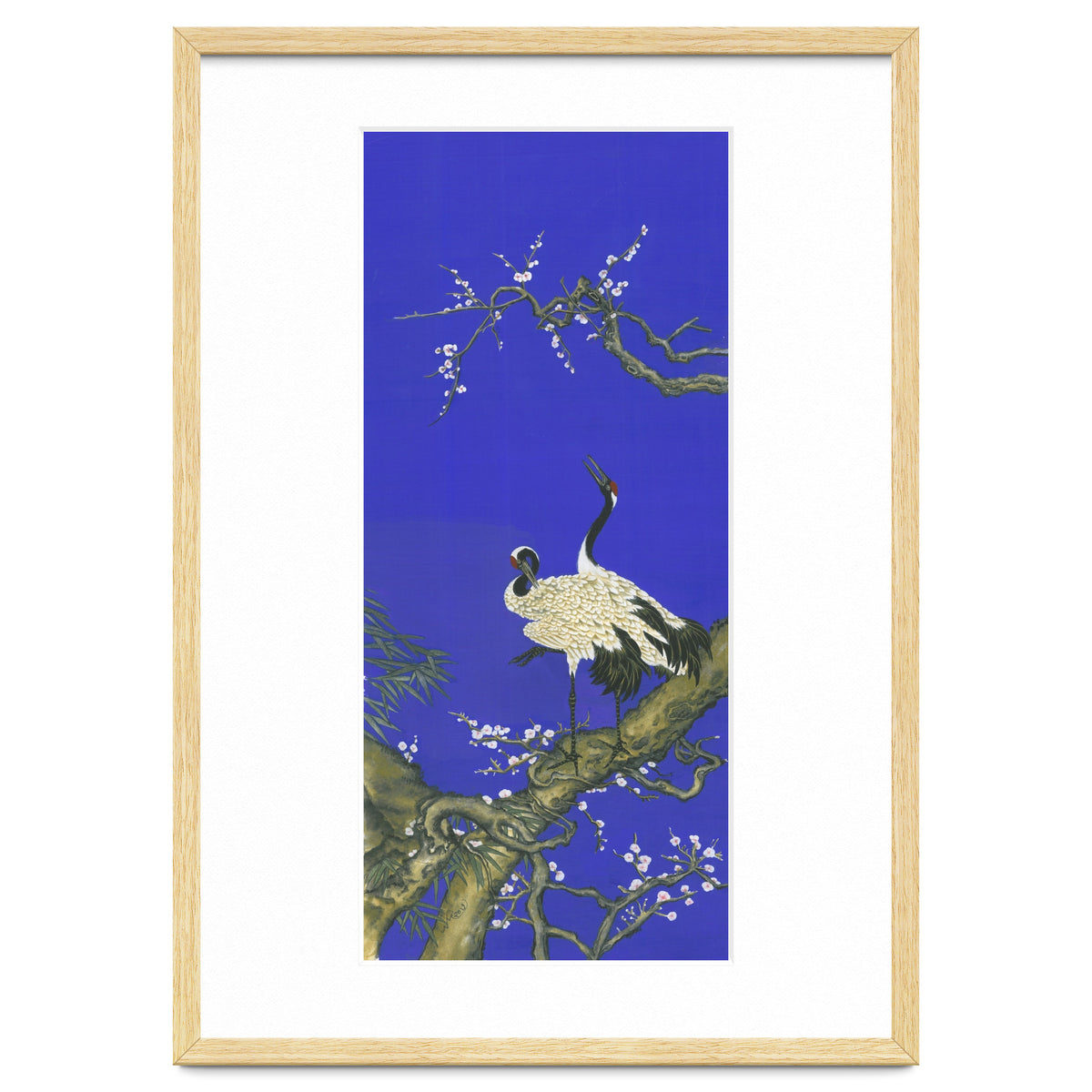 Cranes & Peach Blossom