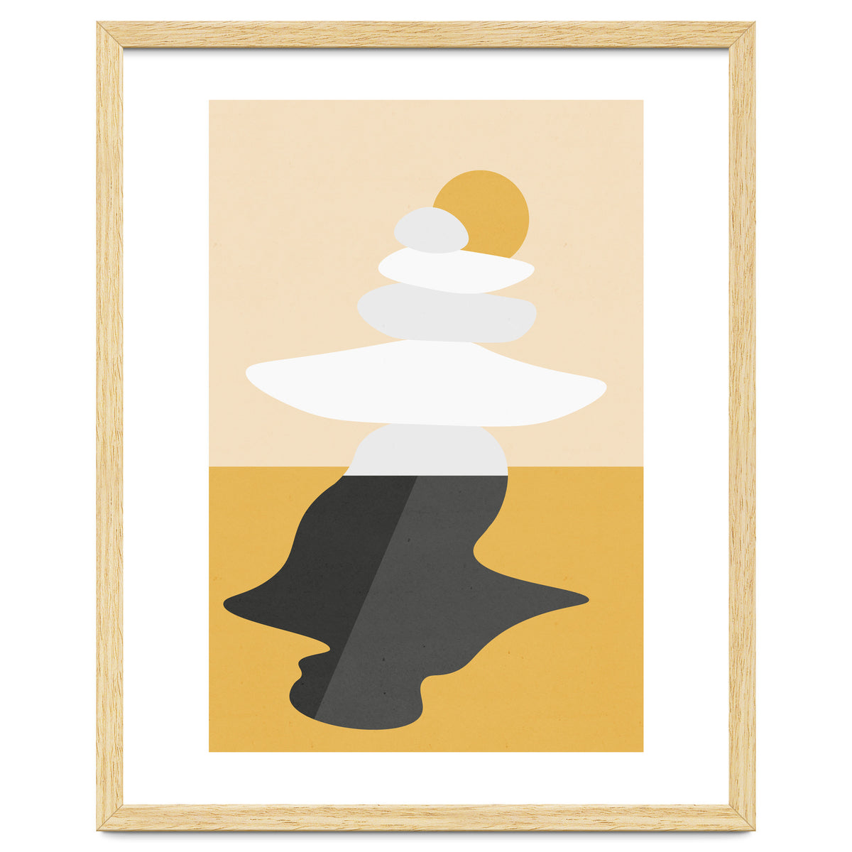 Abstract Cairn - Golden Desert