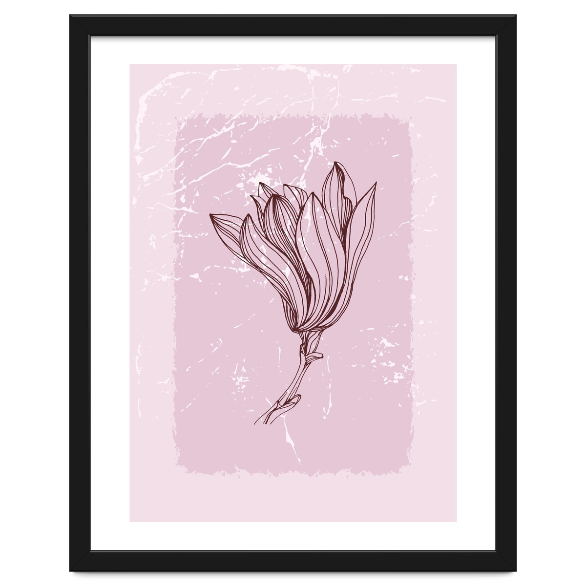Magnolia Minimal Contemporary Botanical Floral