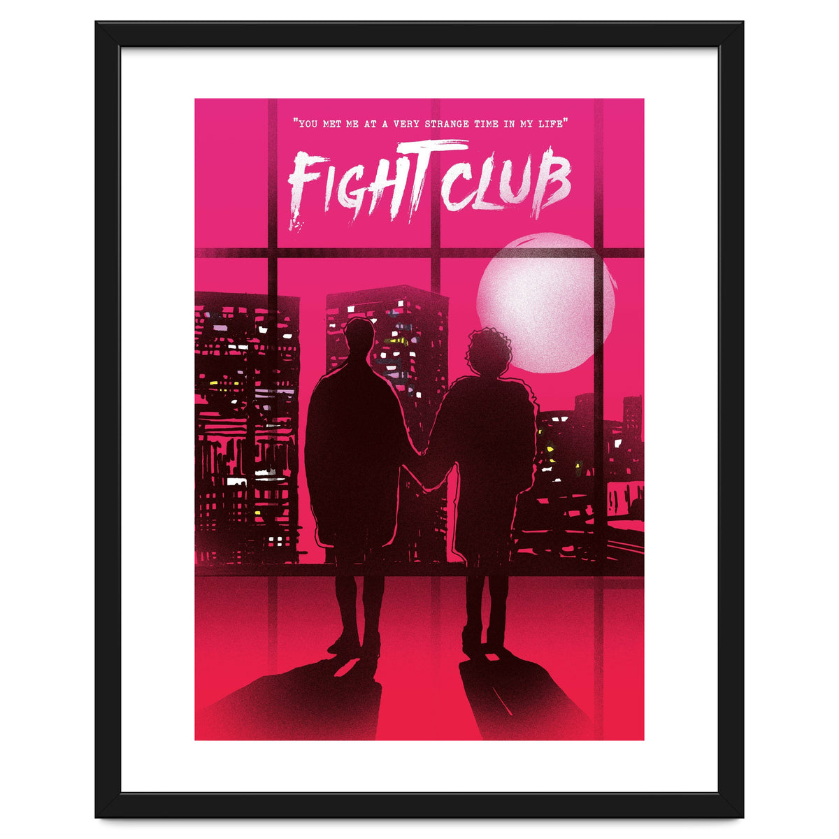 Tyler and Marla Fight Club movie poster
