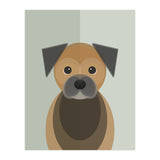 Mid Century Geometric Border Terrier Dog (Print Only) thumbnail