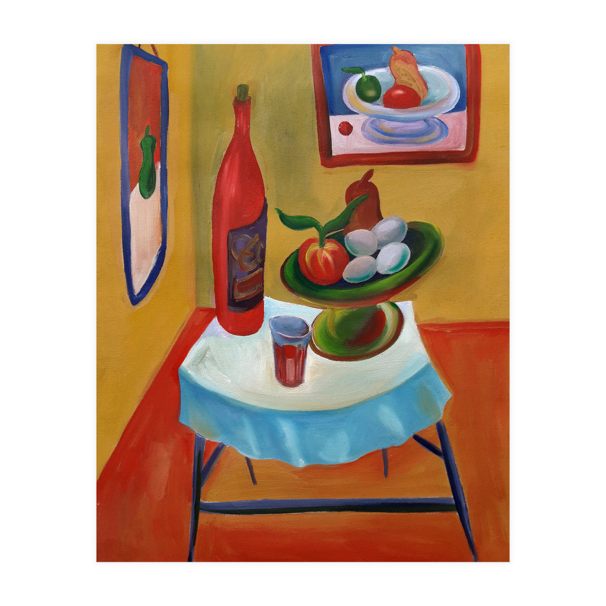 Botella Y Frutera (Print Only)