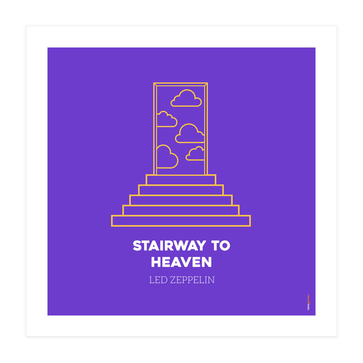 Led Zeppelin Stairway To Heaven (Print Only)