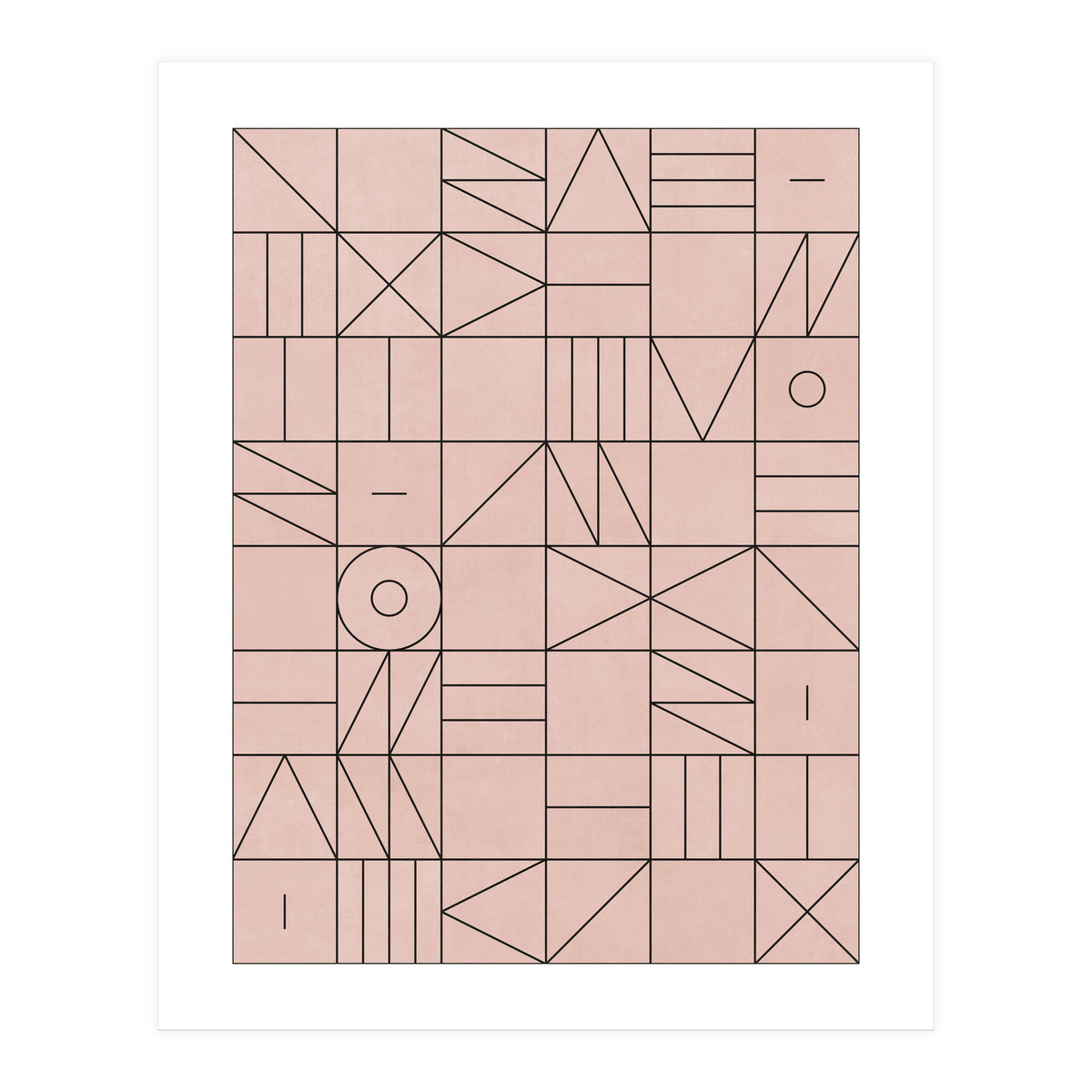 My Favorite Geometric Patterns No.2 - Pale Pink (Print Only)