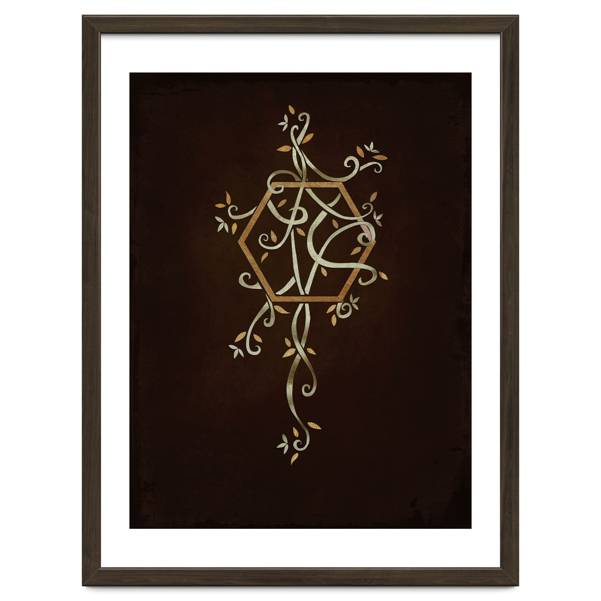 Flowering golden hexagon