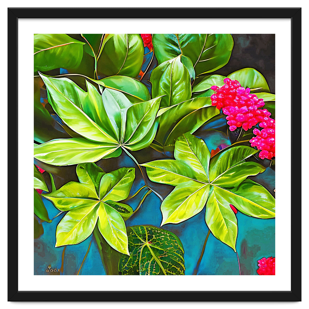 Bloom Like Never Before, Botanical Nature Jungle Plants, Bohemian Floral Blossom Forest Painting