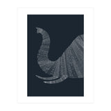 Elephant Blue Poster (Print Only) thumbnail
