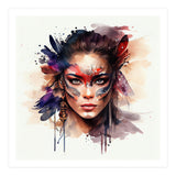 Watercolor Carnival Woman #9 (Print Only) thumbnail