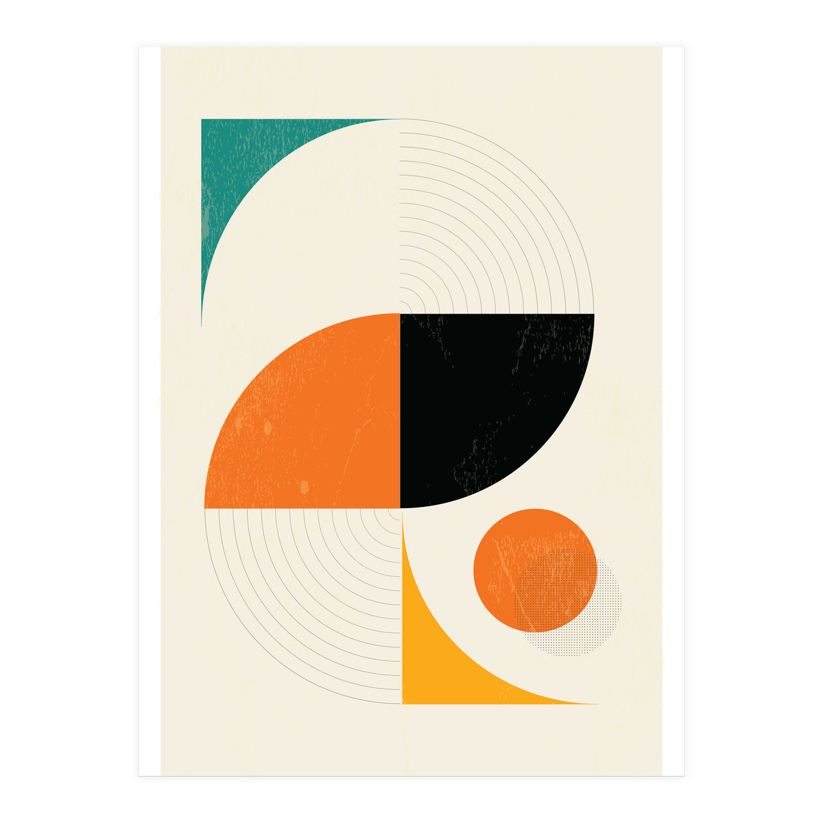 Mid Century Modern Abstract Pop  (Print Only)