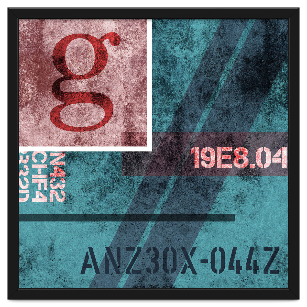 Abstract Industrial Blue