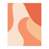 Colorful Orange Tones  Retro Waves (Print Only) thumbnail