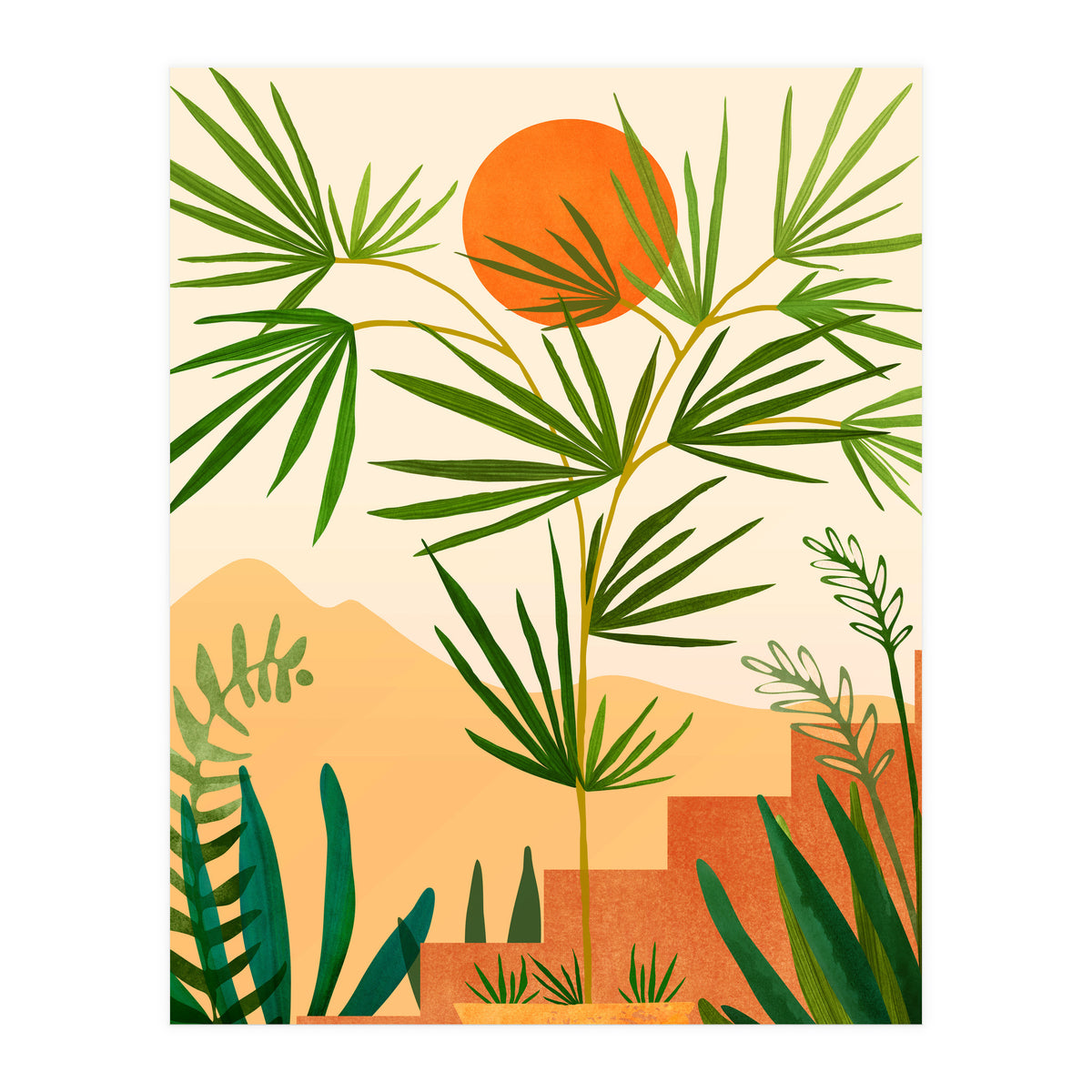 Harvest Moon Landscape (Print Only)