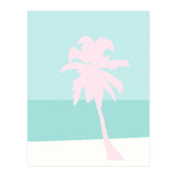 Minimal Palm Tree - Turquoise Coast (Print Only) thumbnail