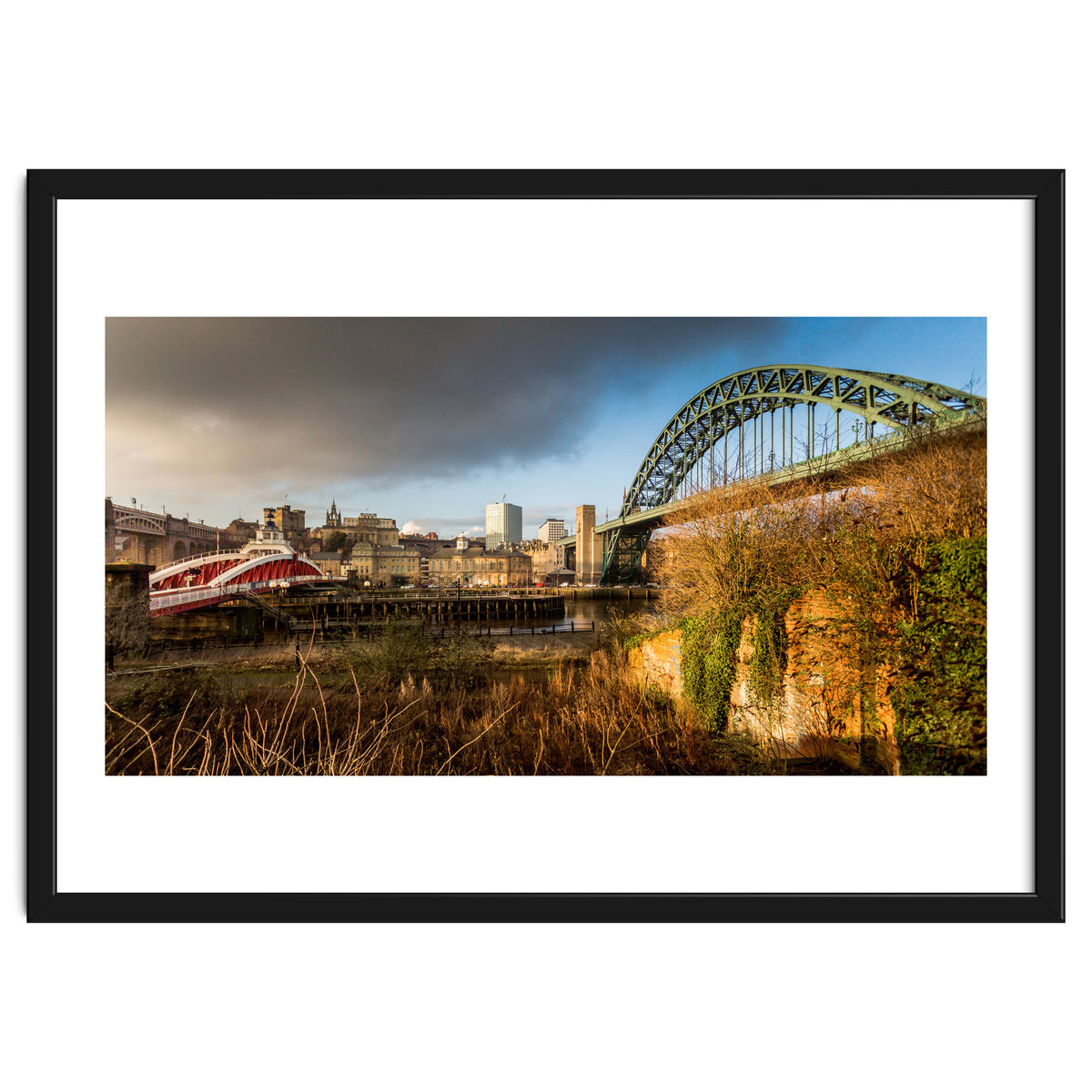 Newcastle tyne bridge sunset