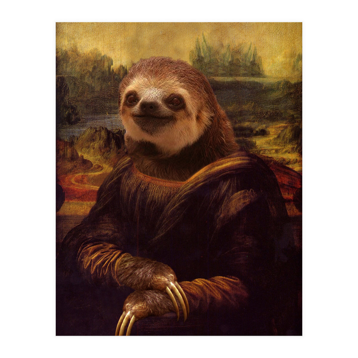 Sloth Mona Lisa (Print Only)