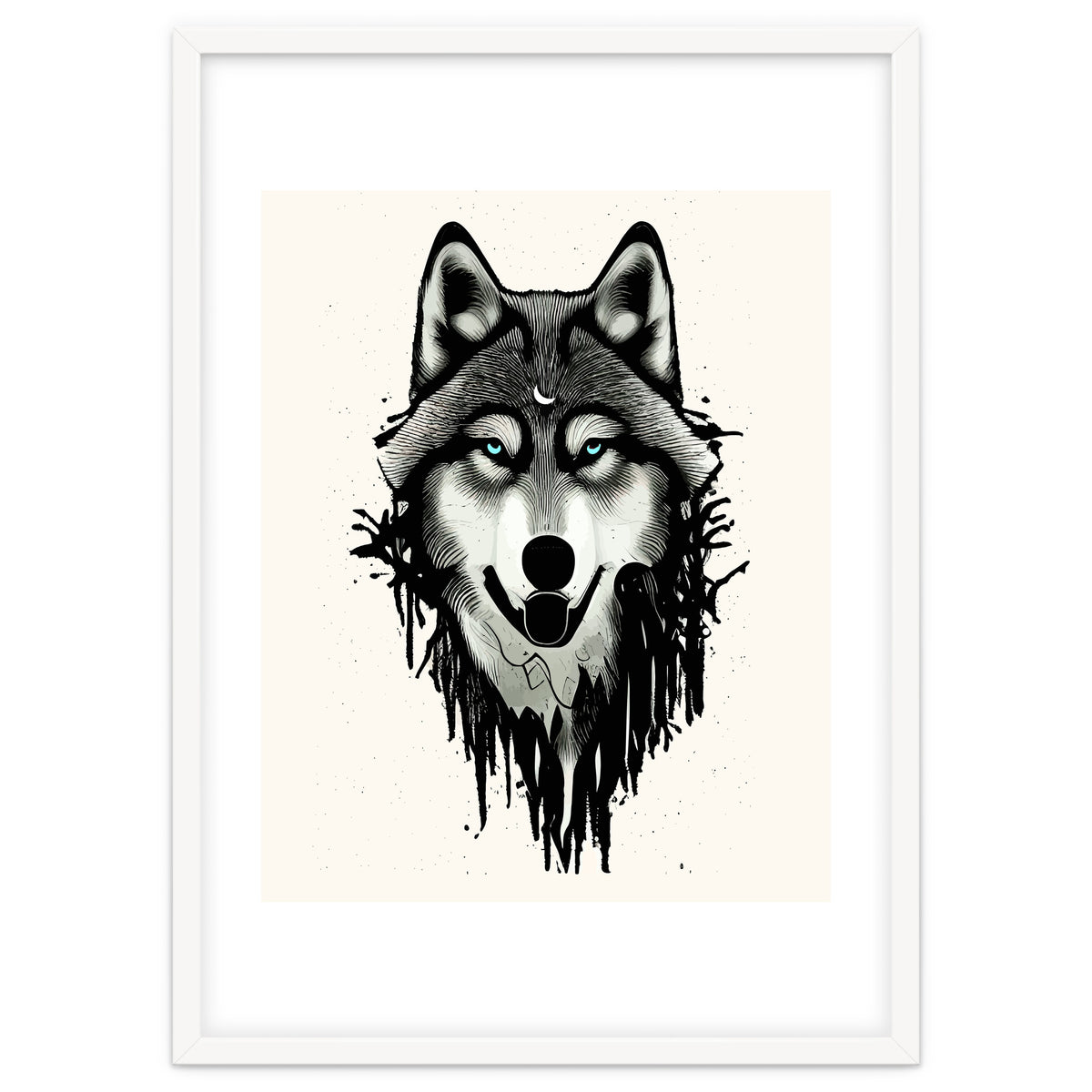 Wicked Soul, Werewolf Wolf Wild Animals Sketch, Wildlife Drawing Line Art, Wild Eclectic Dark Moon